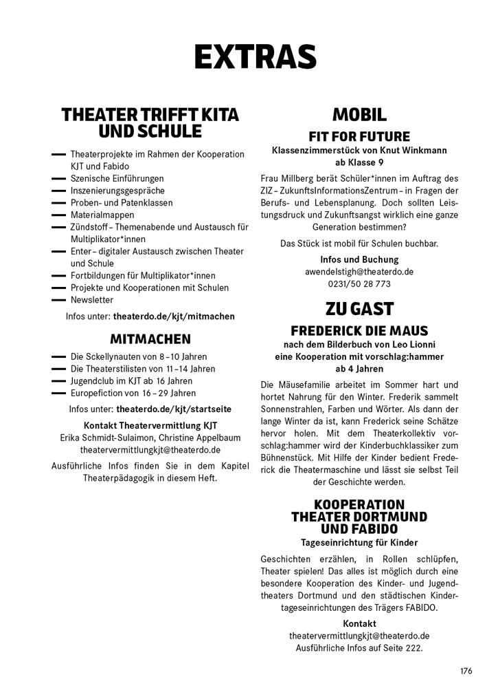 Theater Dortmund - Spielzeitheft 2022/23